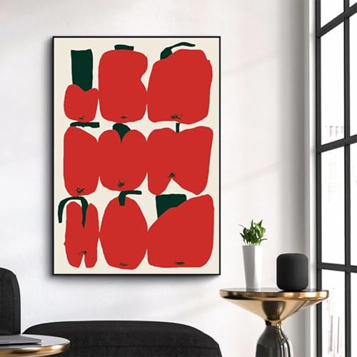 Toile à motifs de fruits rouges de qualité supérieure avec cadre 21 x 30 cm