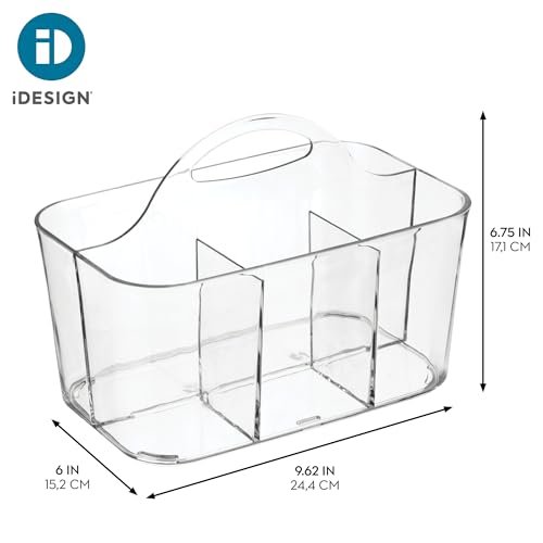 Boîtes de rangement à 4 compartiments iDesign transparentes avec poignée lot de 2 - 5