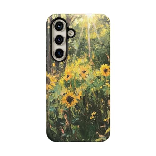 Coque rigide mate Galaxy S24 protection antichoc haute résistance Sunlights in Forest