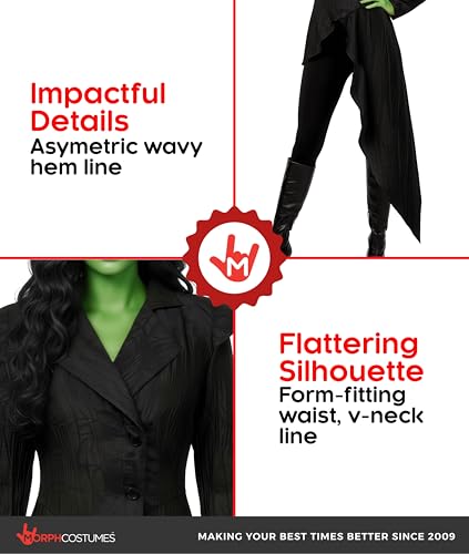 Wicked witch jacket costume pour femme taille S Morph - 3