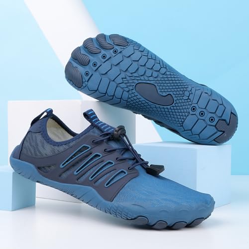 Image of Hike Barefoot Shoes Womens Men,Unisex Barefoot Water Shoes Breathable, Anti-Slip Hiking Footwear for Athletic Wide Toe Shoe Footwear for Hiking, Walking, Running, Yoga, and Water Sports