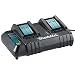 Produktbild Makita 199688-2 DC18SH 14,4 V bis 18 V Multi-Ladegerät mit zwei Anschlüssen