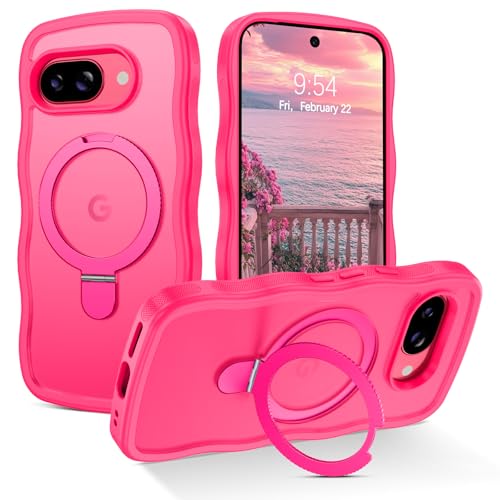 Coque Pixel 9A rose vif protectrice pour téléphoner les mains libres au quotidien
