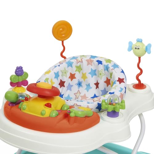 Babylo Twist About Baby Walker With Activities And Electronic Games, Height Adjustable And 120 Degree Padded Swivel Seat - 3