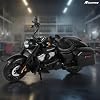 2017 Road King Special Motorcycle Toy Compatible for Harley Davidson 1:12 Mini Motorcycle Model diecast Moto for 5-7 inch Doll seat Decoration Moto Toy Gift