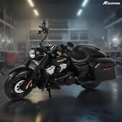 2017 Road King Special Motorcycle Toy Compatible for Harley Davidson 1:12 Mini Motorcycle Model diecast Moto for 5-7 inch Doll seat Decoration Moto Toy Gift