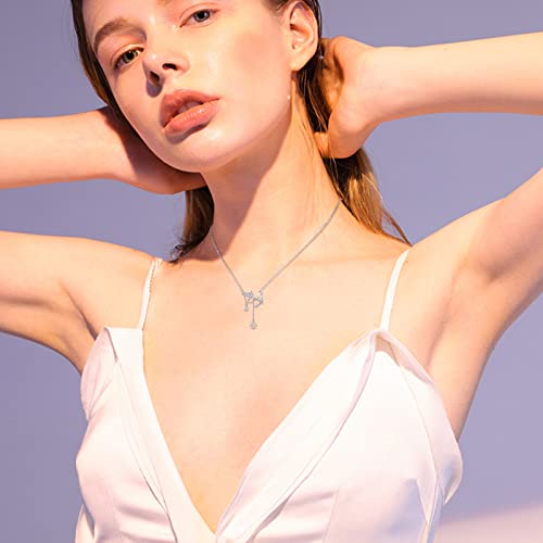 OHAYOO Anchor Necklace 925 Sterling Silver Nautical Anchor Dangle Pendant Necklace Vintage Jewelry Gifts for Women Mom Mother Daughter4