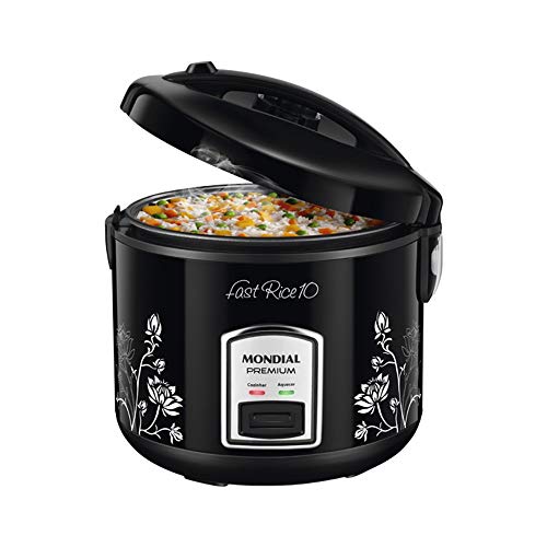 Panela Elétrica de Arroz, Mondial, Preto, 700W, 220V - PE-44-10X