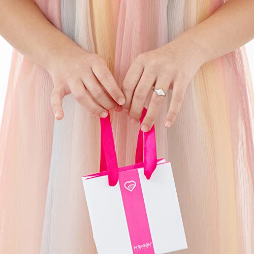 925 Sterling Silver Size 2-5 Classic Little Religious Signet Cross Rings for Children to Preteens - Beautiful Oval Shape Plain Cross Ring Band for Young Girls - Girl's Accessories for Daily Wear3