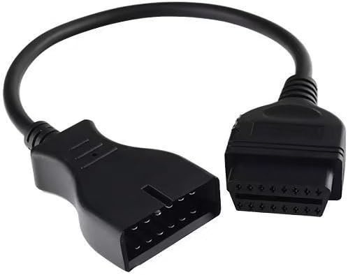 JahyShow Car Diagnostic Extension Cable 12 Pin to 16 Pin OBD1 OBD2 Connector Adapter Cable for GM Vehicles Diagnostic Tool