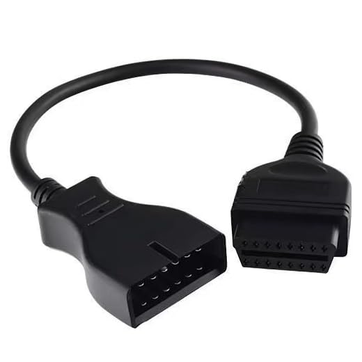 JahyShow Car Diagnostic Extension Cable 12 Pin to 16 Pin OBD1 OBD2 Connector Adapter Cable for GM Vehicles Diagnostic Tool