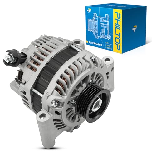 Image of PHILTOP Alternator Fit for Fusion 2006-2009 3.0L, Milan 2006-2009 3.0L | Zephyr 2006 High Amp Alternators Replace 11173N 12V 150Amp CW S6 6-Groove Pulley