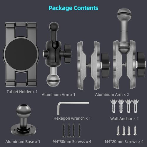 Porfortop HDM-024 Aluminum Heavy Duty Drill Base Tablet Holder Car Mount Dashboard thumb #7