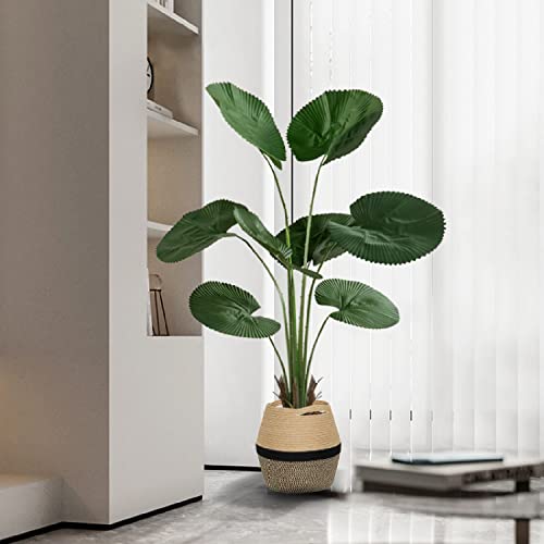 Jookeepoe Woven Baskets For Storage,Natural Plant Basket Belly Storage Basket Jute Rope Basket For Plant Pot Floor Indoor Planters #TOP6