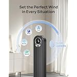 Dreo Tower Fan for Bedroom, 90° Oscillating Standing Fan, 30ft, 28dB Quiet for Sleep, 6 Speeds, 4 Modes, 12H Timer, 42 Inch, Bladeless, Remote, for Home, Office, Room, Cruiser Pro T1 - Image 5