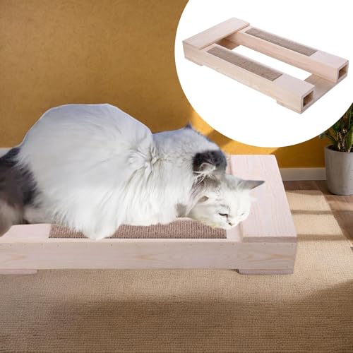 Chaise d'accouplement de chat avec gratteur en bois pour chaton mâle - 4