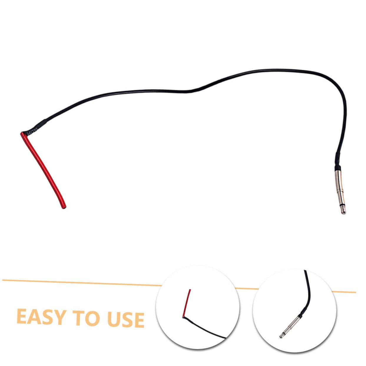 TOYANDONA 2pièces Micro Sous-sillet pour Guitare Acoustique Capteur pour Guitare Folk et Classique Transducteur Piézo avec Prise Jack