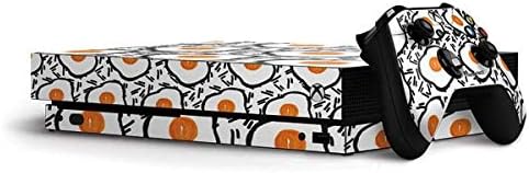 Skinit Decal Gaming Skin Compatible with Xbox One X Bundle - Officially Licensed Bouffants and Broken Hearts Eggs Design