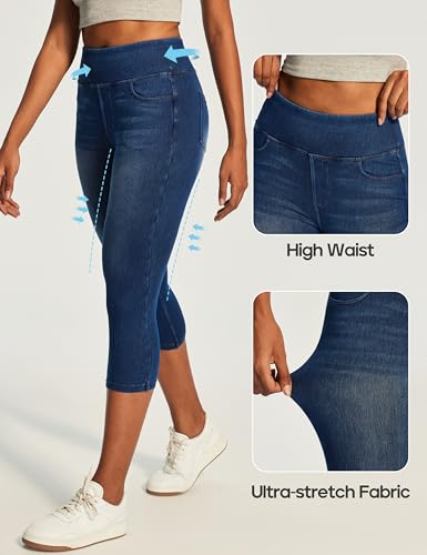 Image of Heathyoga Yoga Pants with Pockets Extra Soft Leggings with Pockets for Women Non See-Through High Waist Workout Leggings