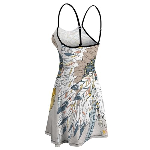 Robe d'été à bretelles courte et robe de plage Oiseau Minoritaire