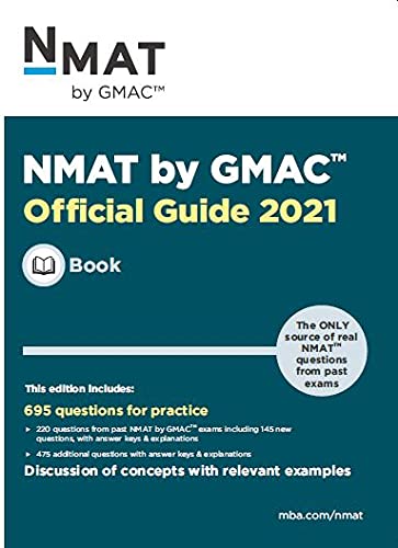 NMAT by GMAC Official Guide 2021 Paperback – 1 July 2021