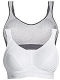 Anita 2er Pack Sport BH Extreme Control 5527 Gr. 65D in 1xheather Grey 1xweiß