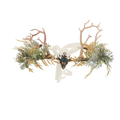 Diadème de fée bois de cerf bandeau elfique accessoire de costume