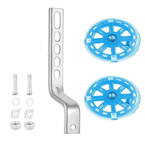 Ruedas Auxiliares para Bicicleta de Niños DubMag, Juego Universal de Estabilizadores Ajustables para Bicicletas de 12 a 20 Pulgadas, Color Morado miniatura 1