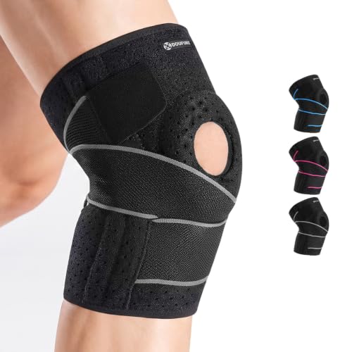 DOUFURT Knee Brace for Men &amp; Women, Side Stabilizers &amp; Patella Gel Pads