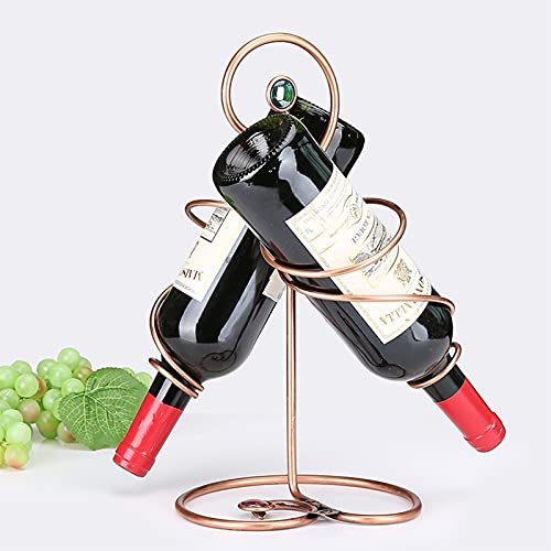Soporte para botella de vino de hierro forjado para 4 botellas miniatura 5