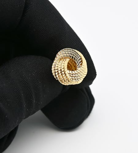 Hollow Out Twist Knot Shape Men's Cufflinks In Gift Case Silver / 14K Gold Plated Cufflinks for Men Jewelry for Wedding Party Business Birthday Anniversary Dress2