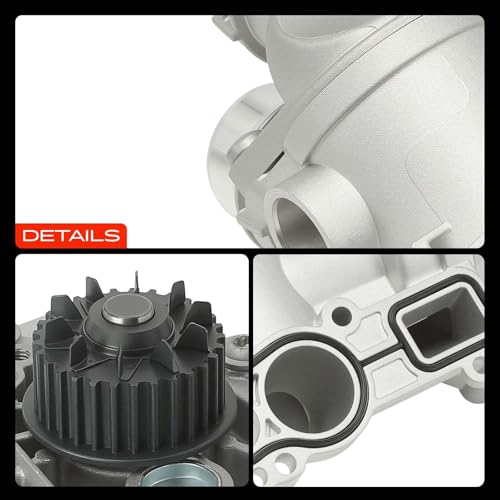 A-Premium Engine Water Pump with Gasket and O-ring Compatible with Volkswagen Jetta 2008-2010 2012-2014, Passat 2008-2010, Tiguan 2009-2018, Beetle, CC, Eos, GTI & Audi A4, Q5, A3, A5, A6, Q3, TT by A-Premium - Used condition - Image 9