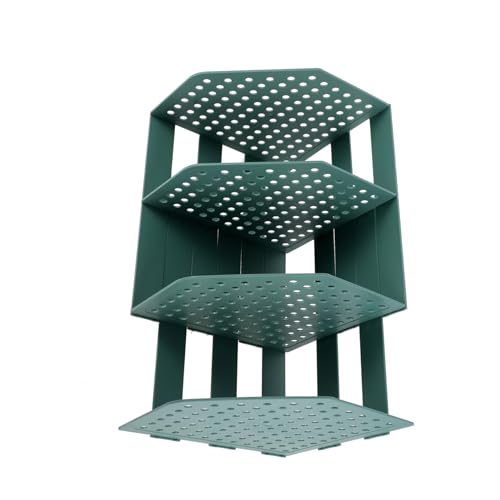 Housoutil Soporte de Libros para Escritorio Organizador de Libros para Oficina y para Estudiantes y Librerías Color Verde Oscuro