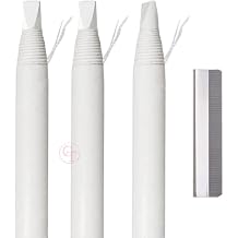 3Pcs Permanent Makeup Pencil Set - Red &Black Eyebrow & Lip Tattoo Mapping Pencil with Brush | Waterproof, Long-Lasting, Peel-Off Design | Professional Microblading, Cosmetic Tattoo Tools
