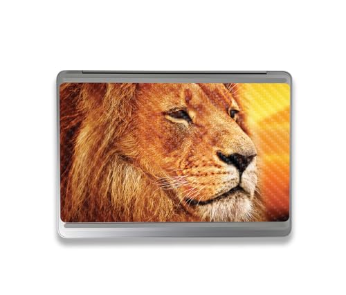 Image of MightySkins Carbon Fiber Skin Compatible with Microsoft Surface Laptop Studio 2 (2023) Full Wrap Kit - Lion Pride | Protective, Durable Textured Carbon Fiber Finish | Easy to Apply | Made in The USA