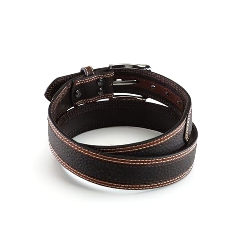ARIAT Men's Two-Tone Contrast Edge Leather Belt, Brown, 484