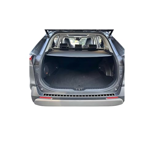 OMAC Rear Bumper Sill Cover Guard for Toyota RAV4 2019-2025 S.Steel Carbon Foiled