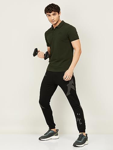 Image of Kappa Men Cotton Regular Fit Solid T Shirt