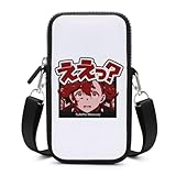 [ZQMBSJ] スマホポーチ 機動戦士ガンダム 水星の魔女 スレッタ ええっ スマホバッグ 携帯電話ポーチ ミニショルダーバッグ 小物入れ おしゃれ 斜め掛け 肩掛け 多機能収納 アウトドア お出かけ