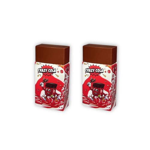 Radergummi för barn, doftande radergummin, Rubby Rubber Crazy Cola, Cola-doftande radergummi, innehåller 2 radergummin för skolmaterial, skrivmaterial, barn.