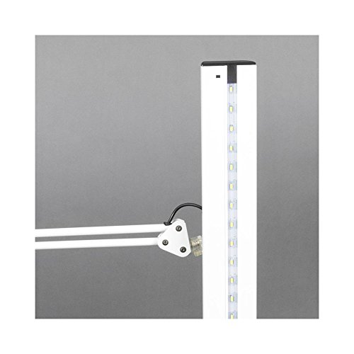 Offex Home Office Drafting Table Ascend Led Swing Arm Lamp/White #TOP1
