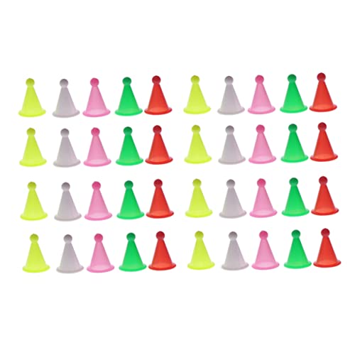 LABRIMP パック 100ピース テーブルトップ ピース チェスマン ピース チャイニーズ チェッカー ピース プラスチック チェッカー ボード ゲーム アクセサリー ミックス カラー チェッ