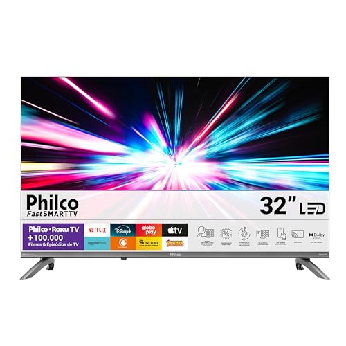 Smart TV 32" Philco Roku TV Dolby Áudio HDR10 P32CRB