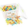 New Classic Toys P2S0300 10812 Houten Bouwstenen in Trommel 100 Stuks Educatief Perceptie Speelgoed voor Kleuters…