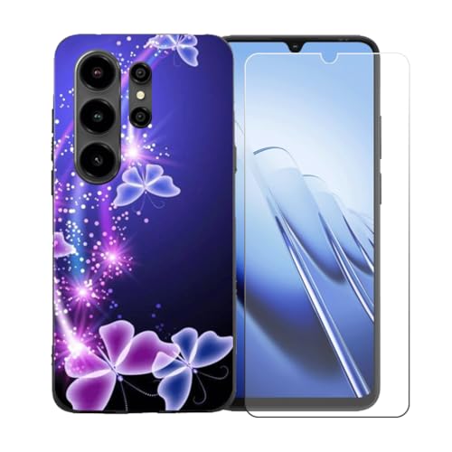 LCEHTOGYE �K�p Blackview Wave 10C +�����K���X�X�N���[���v���e�N�^�[�p�P�[�X�A�K�p Blackview Wave 10C (6,88")�ƌ݊����̂���u���b�N�\�t�gTPU�V���R���Q���P�[�X�ی�J�o�[ BST7