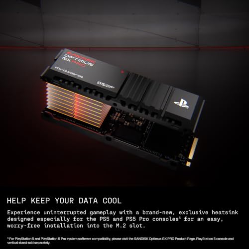 Image of SANDISK Optimus GX PRO 850P 8TB NVMe M.2 2280 SSD for PS5 Consoles