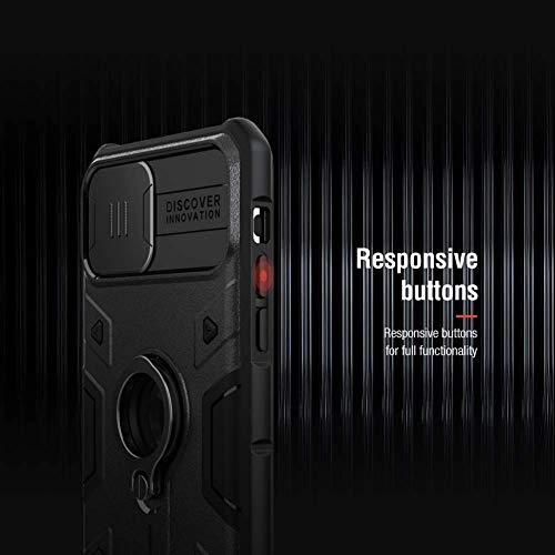 Image of Nillkin Case for Apple iPhone 14 Pro (6.1 inch Inch) Adventurer Pro Magnetic Works with Magsafe Military Rugged Camshield Camera Slider with Kickstand TPU + PC Impact Anti Shock Tough Black