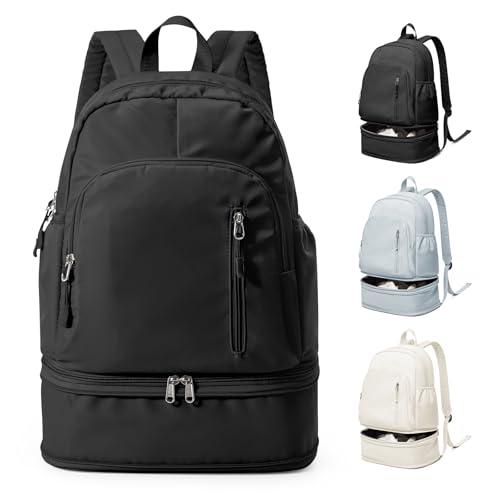 Lendolk Black Gym Backpack for Women Men, Dance Backpacks With ...