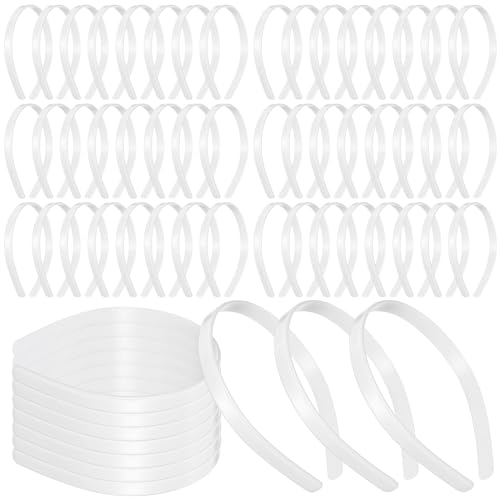 Bandeau plastique 2,5 cm blanc Hotop lot de 100 pour loisirs créatifs