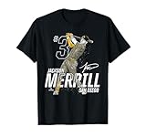Dynamic Pose Jackson Merrill San Diego Baseball MLBPA T-Shirt